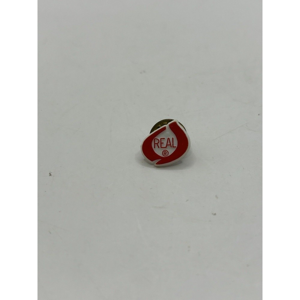 Vintage Real Dairy Milk Cheese 5/8" Hat/Lapel Pin